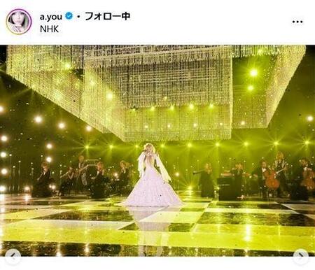 【NHK】浜崎あゆみ　「ＳＯＮＧＳ」驚き細身ドレスの美貌に騒然「体型戻してて尊敬」「４０代の希望」「めちゃキレイ」